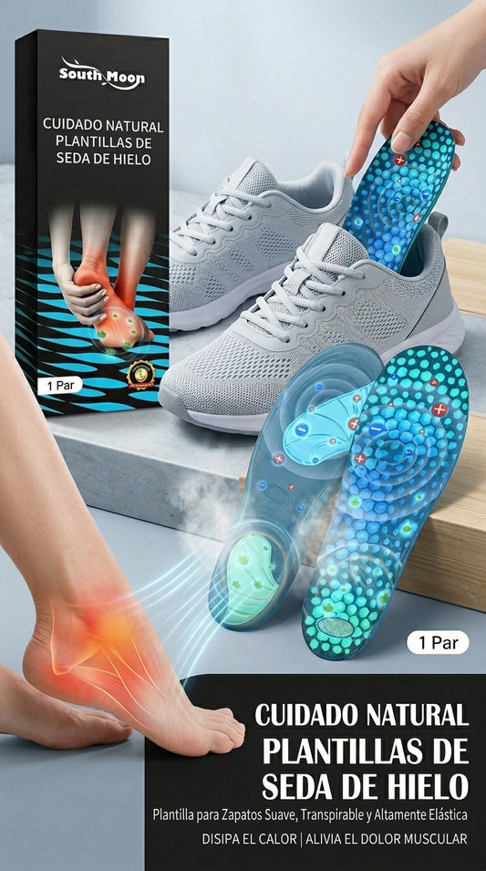 Plantillas ICE, para aliviar el dolor de tus pies, absorber el calor y reducir las varices!